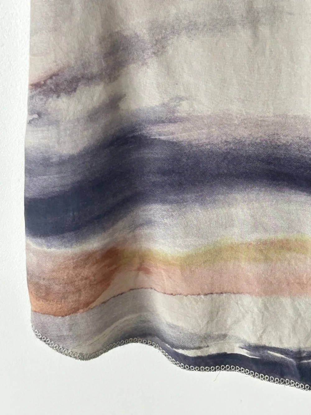Aritzia Wilfred 100% Silk Watercolor Tank Top